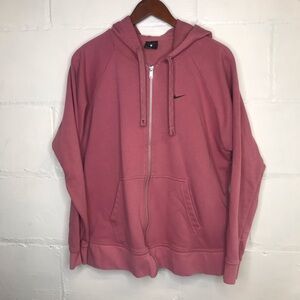 Nike Women's Large Get Fit Desert Berry Training Hoodie Sweatshirt